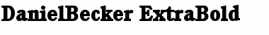 DanielBecker-ExtraBold Font