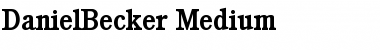 DanielBecker-Medium Regular Font