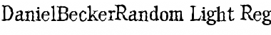 DanielBeckerRandom-Light Font