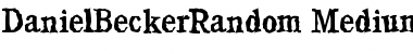 DanielBeckerRandom-Medium Regular Font