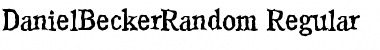 DanielBeckerRandom Regular Font