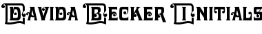 Download Davida Becker Initials Font