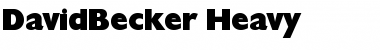 DavidBecker-Heavy Regular Font