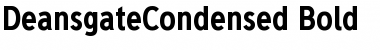 Deansgate Condensed Bold Font
