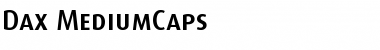 Dax-MediumCaps Regular Font