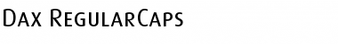 Download Dax-RegularCaps Font