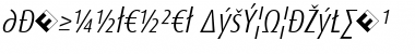 DaxCondensed-LightItalicExp Italic Font