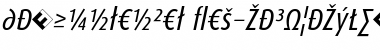 DaxCondensed-RegularItalicExp Italic Font