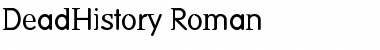 DeadHistory Roman Font