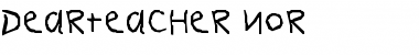 DearTeacher-Nor Font