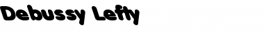 Debussy Lefty Font