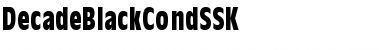 DecadeBlackCondSSK Regular Font