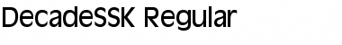 DecadeSSK Regular Font