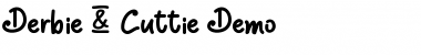 Derbie & Cuttie Demo Regular Font