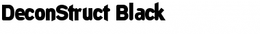 DeconStruct-Black Font
