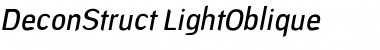 Download DeconStruct-LightOblique Font