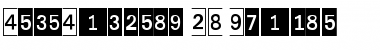 DecoNumbers LH Square Font
