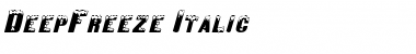 DeepFreeze Italic Font
