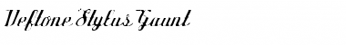 Deftone Stylus Gaunt Font