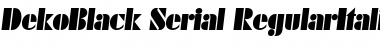 DekoBlack-Serial Font