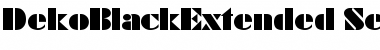 DekoBlackExtended-Serial Font