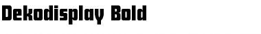Dekodisplay-Bold Font