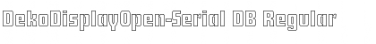 DekoDisplayOpen-Serial DB Font