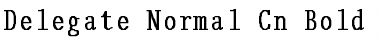 Download Delegate-Normal Cn Bold Font