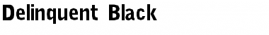 Delinquent Black Font
