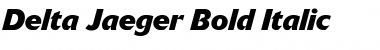 Delta Jaeger Italic Font