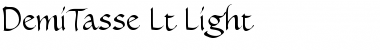 DemiTasse Lt Light Font