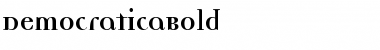DemocraticaBold Regular Font