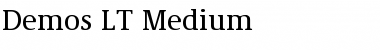 Demos LT Medium Font
