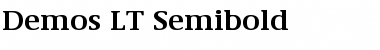 Demos LT Medium Bold Font