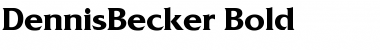 DennisBecker Font