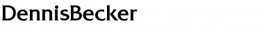 Download DennisBecker Font