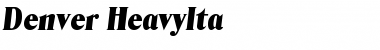 Denver-HeavyIta Font