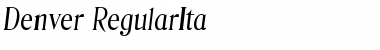 Denver-RegularIta Font