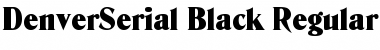 DenverSerial-Black Regular Font