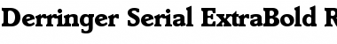 Derringer-Serial-ExtraBold Regular Font