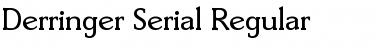 Derringer-Serial Font