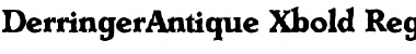 DerringerAntique-Xbold Regular Font