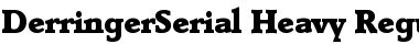 DerringerSerial-Heavy Font