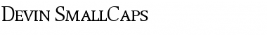 Devin SmallCaps Regular Font