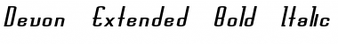 Devon-Extended Bold Italic