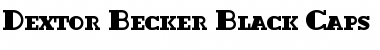 Dextor Becker Black Caps Regular Font