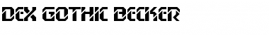 Dex Gothic Becker Font