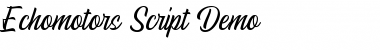 Echomotors Script Demo Regular Font