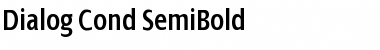 Dialog Cond SemiBold Font