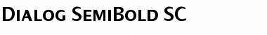 Dialog SemiBold SC Font